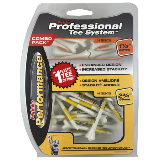 Pride PTS Performance 2 3/4” Combo Pack Golf Tees