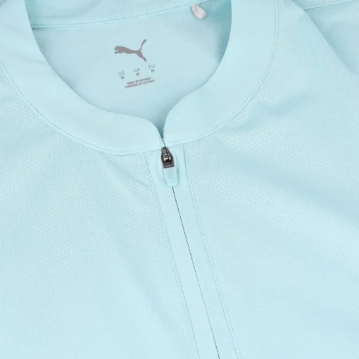 Puma Aerlon Mock Sleeveless Shirt Polo Short Sleeve Golf Apparel