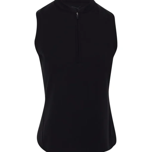Puma Aerlon Mock Sleeveless Shirt Polo Short Sleeve Golf Apparel