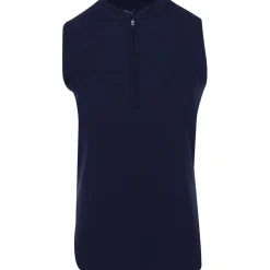 Puma Aerlon Mock Sleeveless Shirt Polo Short Sleeve Golf Apparel