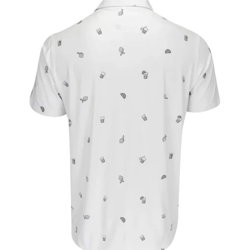 Puma AP Cloudspun Citrus Shirt Polo Short Sleeve Golf Apparel