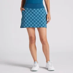 Puma Blake Plaid Skort Regular Golf Apparel