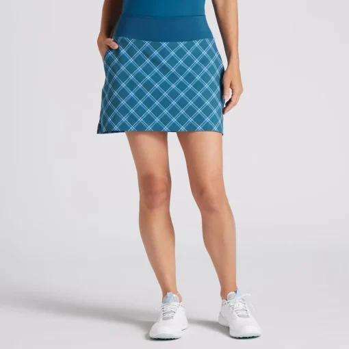 Puma Blake Plaid Skort Regular Golf Apparel