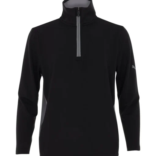 Puma Boys Gamer 1/4 Zip Outerwear Pullover Golf Apparel