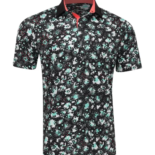Puma CLOUDSPUN Abstract Camo Shirt Polo Short Sleeve Golf Apparel