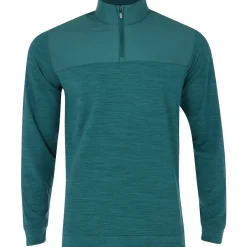 Puma CloudSpun Colorblock 1/4 Zip Outerwear Pullover Golf Apparel