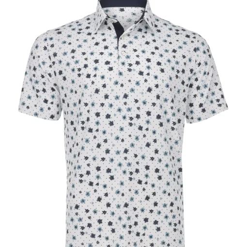 Puma CloudSpun Floral Shirt Polo Short Sleeve Golf Apparel