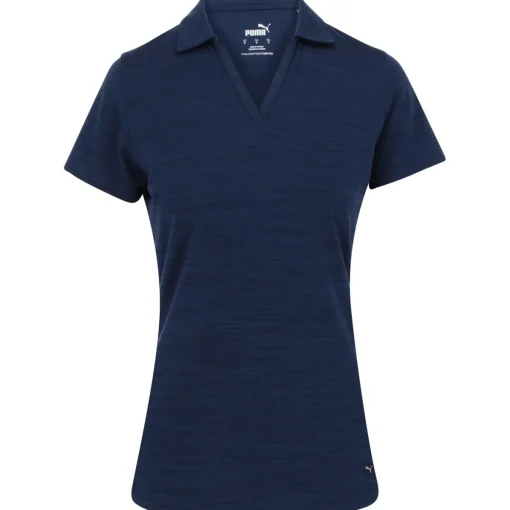 Puma Cloudspun Free Shirt Polo Short Sleeve Golf Apparel
