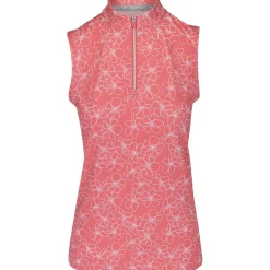 Puma CloudSpun Island Flower Sleeveless Shirt Polo Short Sleeve Golf Apparel