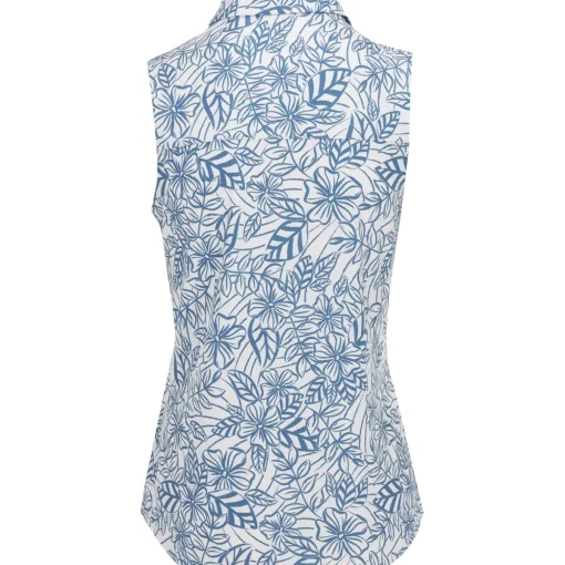 Puma CLOUDSPUN Leafy Sleeveless Shirt Polo Short Sleeve Golf Apparel