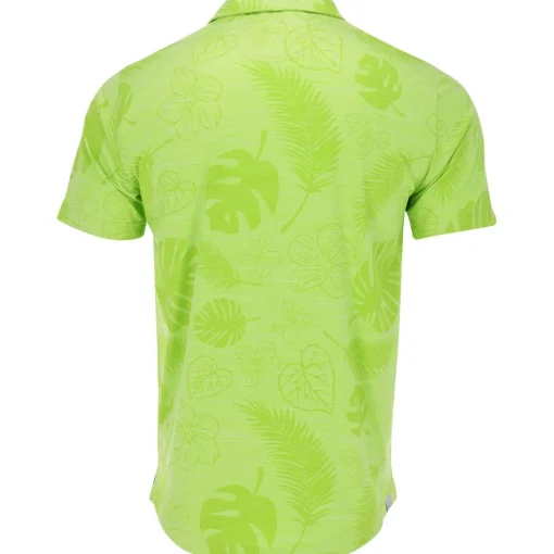 Puma Cloudspun Leaves n' Flowers Shirt Polo Short Sleeve Golf Apparel