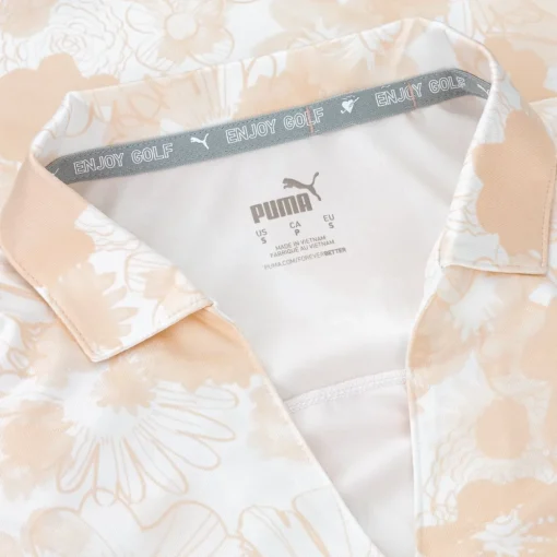 Puma Cloudspun Lillypad Shirt Polo Short Sleeve Golf Apparel