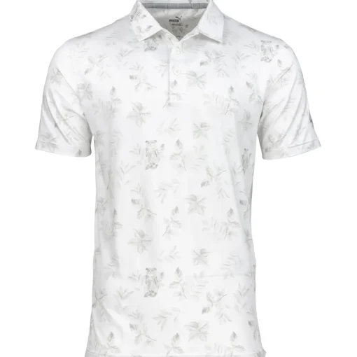 Puma Cloudspun Owl Shirt Polo Short Sleeve Golf Apparel