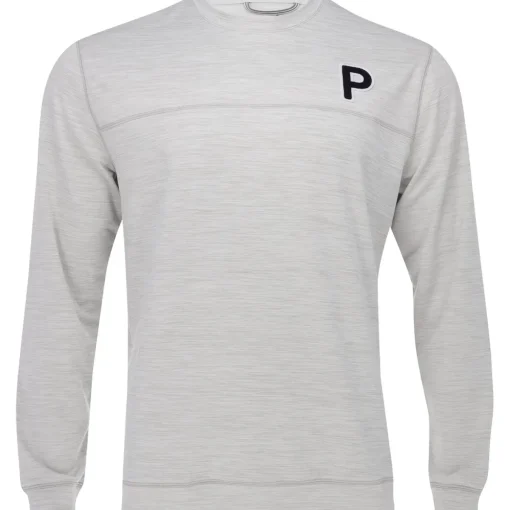 Puma Cloudspun Patch Crewneck Outerwear Pullover Golf Apparel