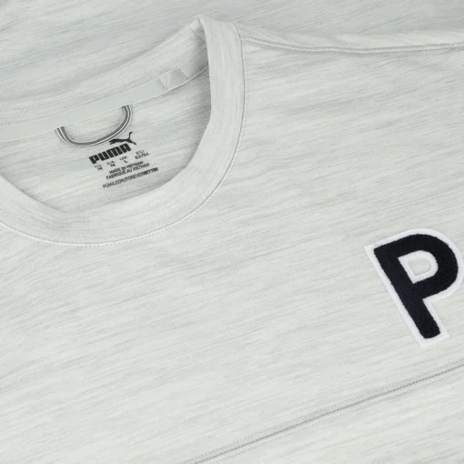 Puma Cloudspun Patch Crewneck Outerwear Pullover Golf Apparel