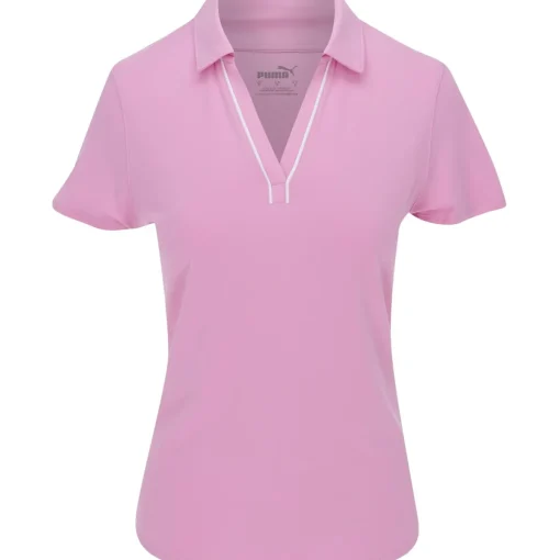 Puma Cloudspun Piped Shirt Polo Short Sleeve Golf Apparel
