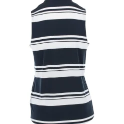 Puma Cloudspun Valley Stripe Sleeveless Shirt Polo Short Sleeve Golf Apparel
