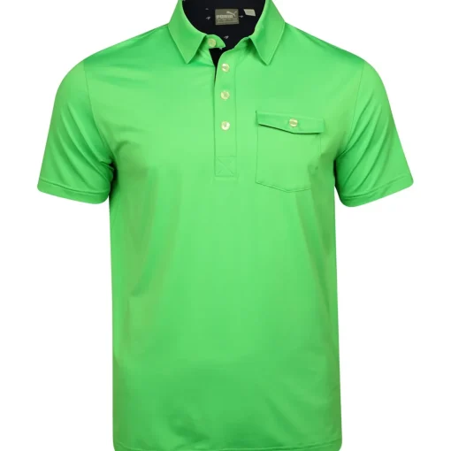 Puma Donegal Shirt Polo Short Sleeve Golf Apparel