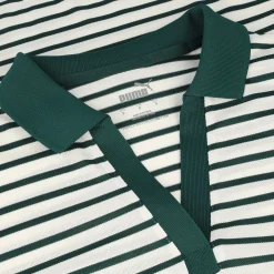 Puma EveryDay Stripe Pique Shirt Polo Short Sleeve Golf Apparel