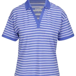 Puma EveryDay Stripe Pique Shirt Polo Short Sleeve Golf Apparel