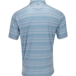 Puma Fair Isle Micro Print Shirt Polo Short Sleeve Golf Apparel