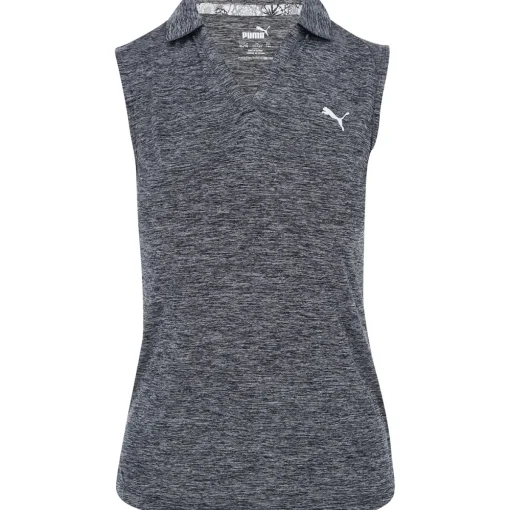 Puma Girl's Heather Shirt Polo Short Sleeve Golf Apparel