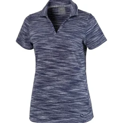 Puma Heather Slub Shirt Polo Short Sleeve Golf Apparel
