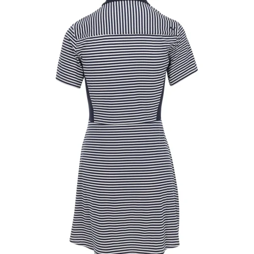 Puma Kassidy Stripe Dress Polo Short Sleeve Golf Apparel
