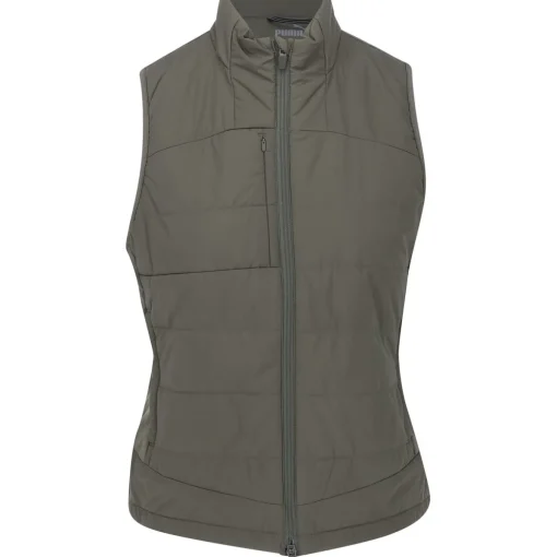 Puma Kyley Quilted Outerwear Vest Golf Apparel