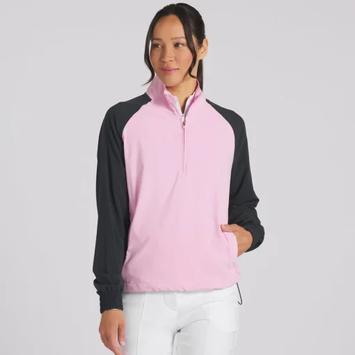 Puma LightWeight 1/4 Zip Shell Outerwear Pullover Golf Apparel
