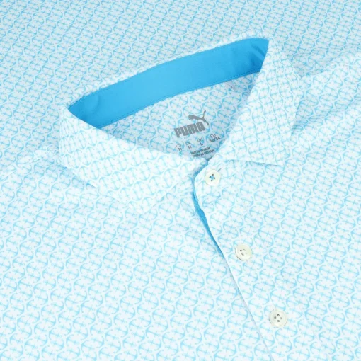Puma Mattr Anchors Shirt Polo Short Sleeve Golf Apparel