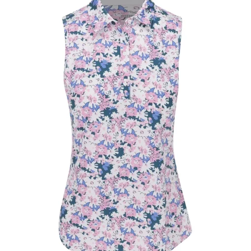 Puma MATTR Bloom Sleeveless Shirt Polo Short Sleeve Golf Apparel