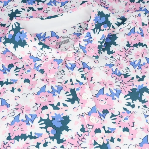 Puma MATTR Bloom Sleeveless Shirt Polo Short Sleeve Golf Apparel