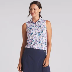 Puma MATTR Bloom Sleeveless Shirt Polo Short Sleeve Golf Apparel
