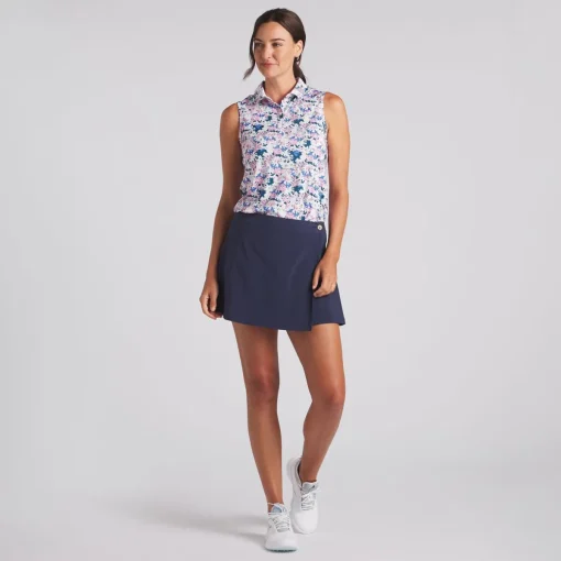 Puma MATTR Bloom Sleeveless Shirt Polo Short Sleeve Golf Apparel