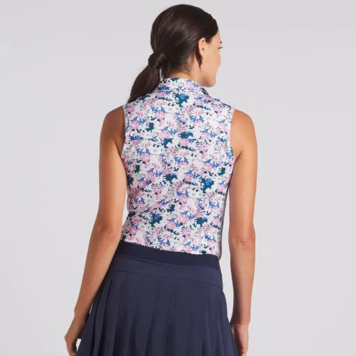 Puma MATTR Bloom Sleeveless Shirt Polo Short Sleeve Golf Apparel