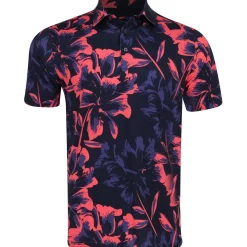 Puma MATTR Broken Flower Shirt Polo Short Sleeve Golf Apparel