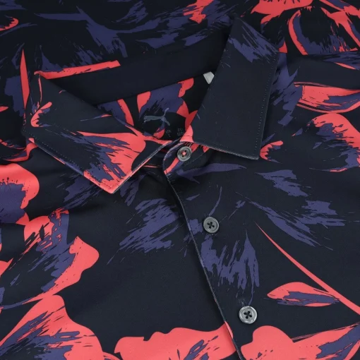 Puma MATTR Broken Flower Shirt Polo Short Sleeve Golf Apparel