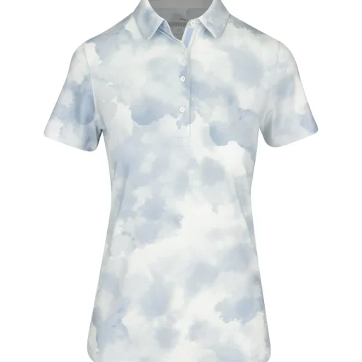 Puma Mattr Cloudy Shirt Polo Short Sleeve Golf Apparel