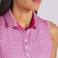 Puma Mattr Deco Sleeveless Shirt Polo Short Sleeve Golf Apparel