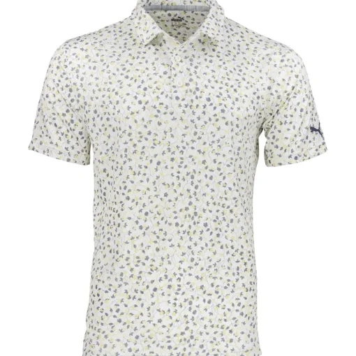 Puma MATTR Fancy Plants Shirt Polo Short Sleeve Golf Apparel