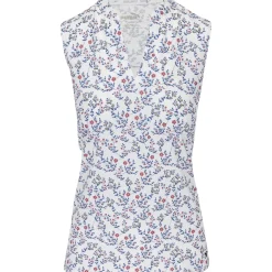 Puma Mattr Micro Floral Sleeveless Shirt Polo Short Sleeve Golf Apparel