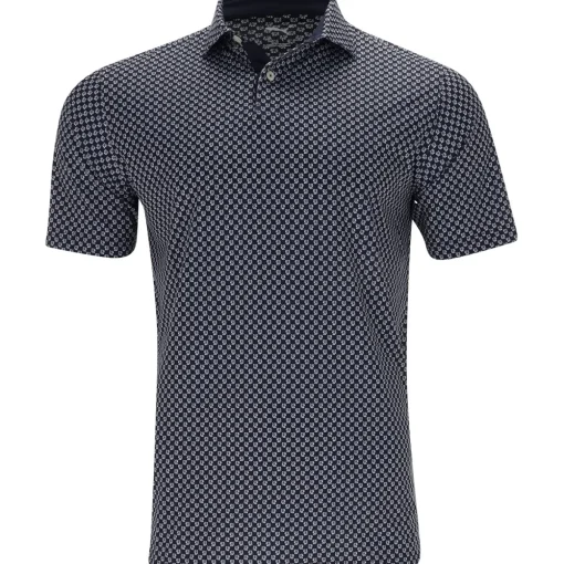 Puma MATTR Micro Floral Shirt Polo Short Sleeve Golf Apparel