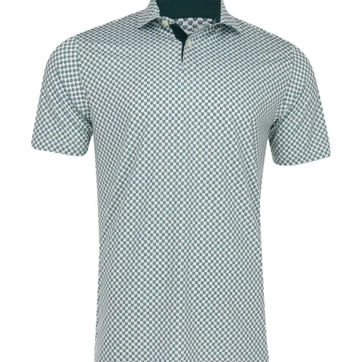 Puma MATTR Micro Floral Shirt Polo Short Sleeve Golf Apparel