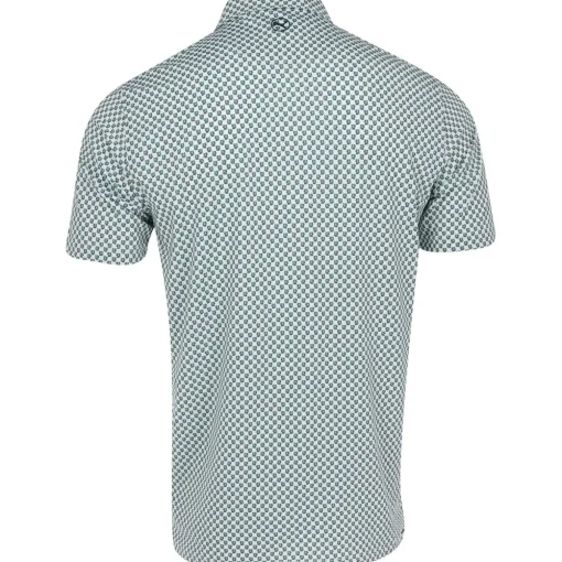 Puma MATTR Micro Floral Shirt Polo Short Sleeve Golf Apparel