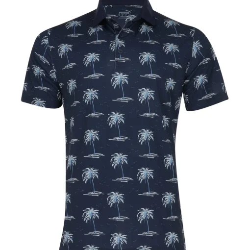 Puma Mattr Mirage Shirt Polo Short Sleeve Golf Apparel