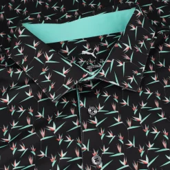 Puma Mattr Paradise Shirt Polo Short Sleeve Golf Apparel