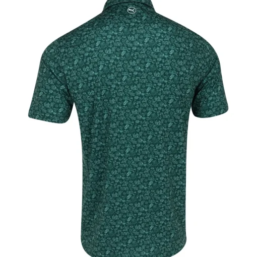Puma MATTR Peach Stand Shirt Polo Short Sleeve Golf Apparel