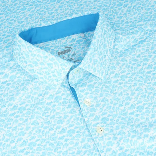 Puma Mattr Piranha Shirt Polo Short Sleeve Golf Apparel