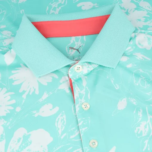 Puma MATTR Rose Shirt Polo Short Sleeve Golf Apparel